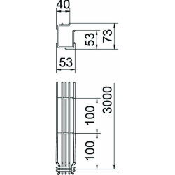 OBO G-Gitterrinne Magic G-GRM 75/50 75x50x3000mm V2A...