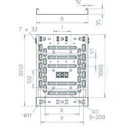 OBO Kabelrinne RKSM310 35x100mm Magic mit Schnellverb.
