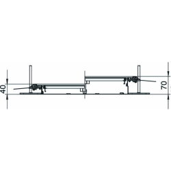OBO Kanaleinheit estrichbündig OKA-W2004030R 200x40...
