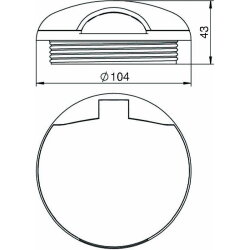 OBO Geräteschutzhaube SH80T/9011 schwarz