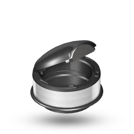 OBO Schutzhaube SHF80/30M/9011 schwarz mit Metallring