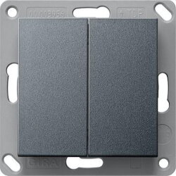 Gira Funkwandsender 242228 EnOcean 2fach System 55 anthrazit