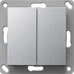 Gira Funkwandsender 242226 EnOcean 2fach System 55 Farbe Alu