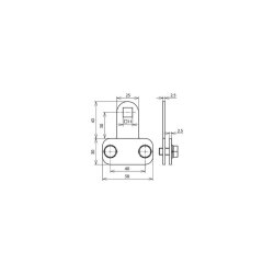 Dehn & Söhne Klemmstück NIRO 200kA f. Fl...