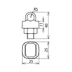 Dehn & Söhne KS-Verbinder 301000 St/tZn 1teilig M10