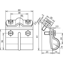 Dehn & Söhne Dachrinnenklemme 339010 St/tZn...