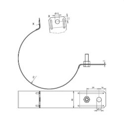 Dehn & Söhne Regenrohrschelle 420100 St/tZn 100mm