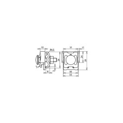 Dehn & Söhne Falzklemme 365019 NIRO Falz: 0,7-8mm