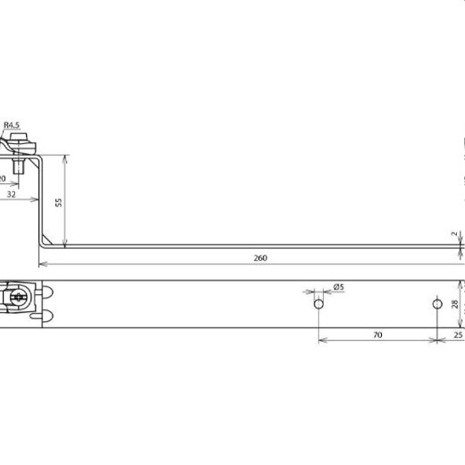 Dehn & Söhne Dachleitungshalter 202040 St/tZn gerade