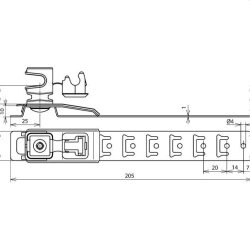 Dehn & Söhne Dachleitungshalter 204089 UNIsnap...