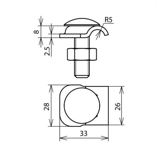 Dehn & Söhne Klemmbock 390150 St/tZn 6-10mm