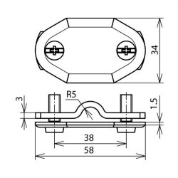 Dehn & Söhne Nummernschild 480003 Al 7-10/30mm...