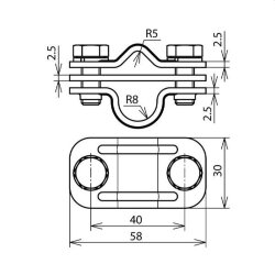 Dehn & Söhne Uni-Trennklemme UTK 200 8.10 16 ZP V2A