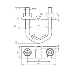 Dehn & Söhne Armierungsklemme 308045 f. Rd 10mm...