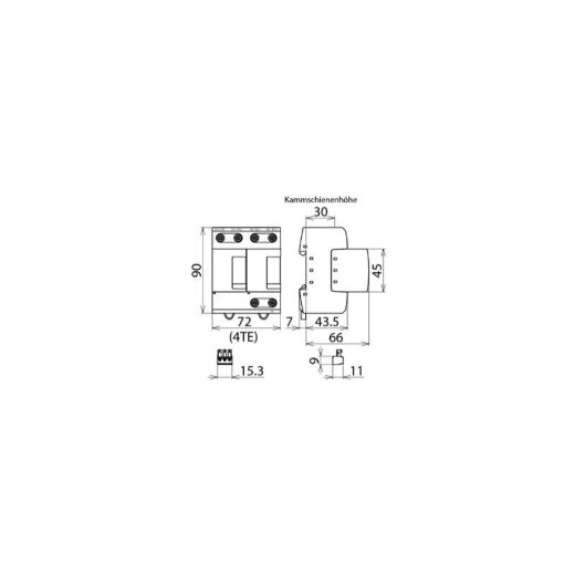 Dehn & Söhne Blitzstromableiter 971226 DEHNsecure DSE M2P 60FM