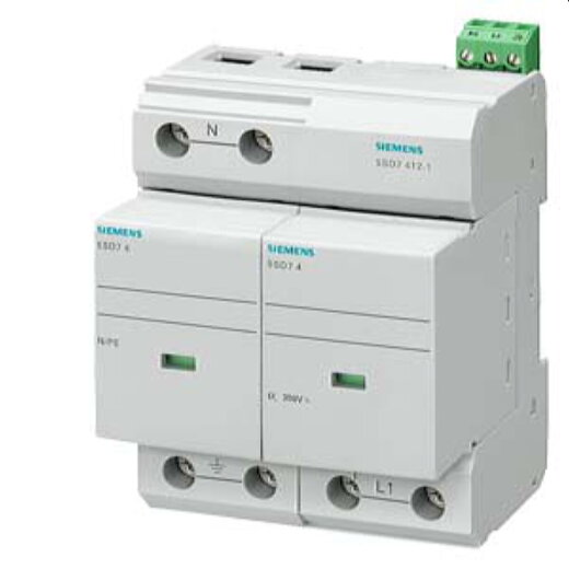 Siemens Blitzstromableiter B/T1/I 350V TN-S/TT 2polig 5SD7412-1