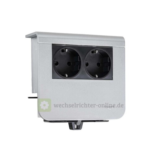 Hager Tehalit Geräteträger 2 f. Steckdose Dekor alu SL20055900D1