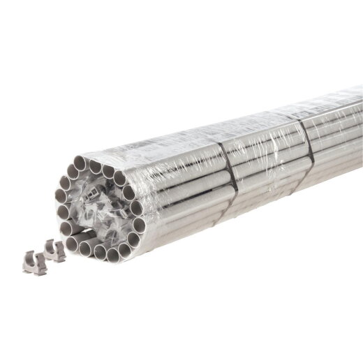 Fraenkische Rohrwerke Kunststoffpanzerrohr-Set FPKu-EM-F M20 2-Meter inkl. Schellen 22221020