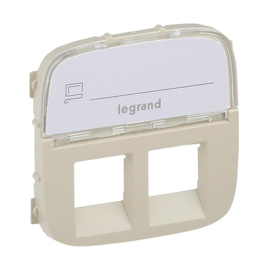 Legrand Abdeckung 755486 V.ALL RJ11/RJ45 BF 2F MW
