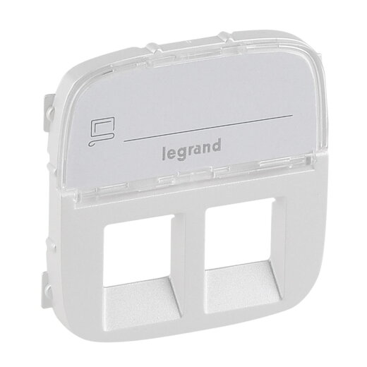 Legrand Abdeckung 755489 V.ALL RJ11/RJ45 BF 2F PM