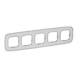 Legrand Rahmen 754425 V.ALL 5-FACH WHITE MIRR.