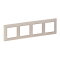 Legrand Rahmen 754064 VLIFE 4-FACH MW/GOLD