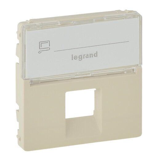 Legrand Abdeckung 755471 VLIFE RJ11/RJ45 BF 1F MW