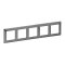 Legrand Rahmen 754155 VLIFE 5-FACH INOXgrau