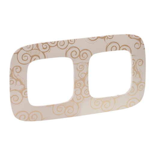 Legrand Rahmen 754352 V.ALL 2-FACH GOLDSTYLE