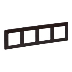 Legrand Rahmen 754174 VLIFE 4-FACH DARK WOOD