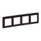Legrand Rahmen 754174 VLIFE 4-FACH DARK WOOD