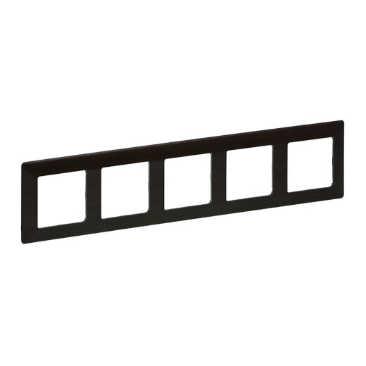 Legrand Rahmen 754175 VLIFE 5-FACH DARK WOOD