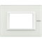 Bticino Rahmen 3modulig white glass