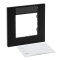 Legrand Rahmen 864561 Niloe Step 1fach m.Beschr.schwarz