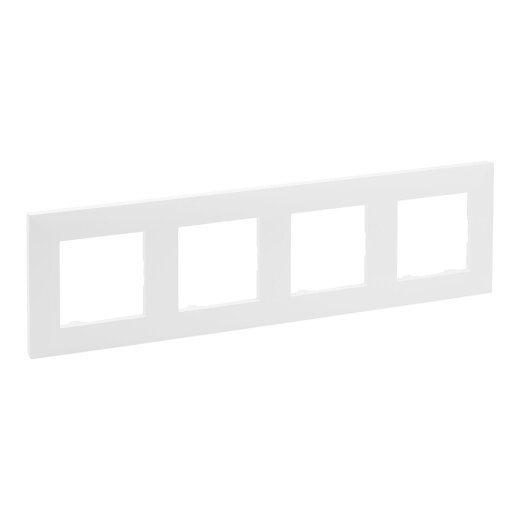 Legrand Rahmen 864174 Niloe Step 4fach ultraweiß