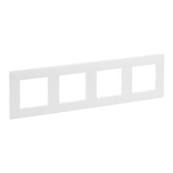 Legrand Rahmen 864174 Niloe Step 4fach ultraweiß