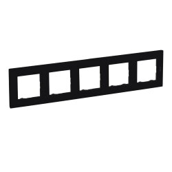 Legrand Rahmen 864575 Niloe Step 5fach schwarz