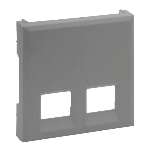 Legrand Abdeckung 864343 Niloe Step 2F Rj11/Rj45 aluminium