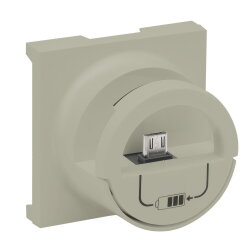 Legrand Abdeckung 864625 Niloe Step Micro-USB sand