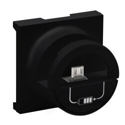 Legrand Abdeckung 864525 Niloe Step Micro-USB schwarz