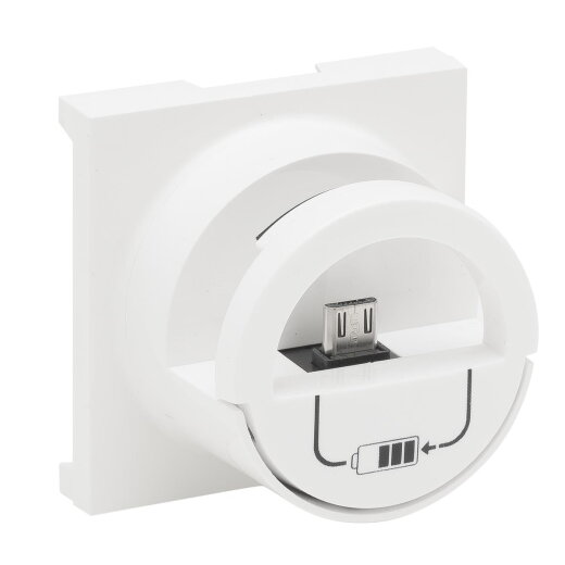 Legrand Abdeckung 864125 Niloe Step Micro-USB ultraweiß