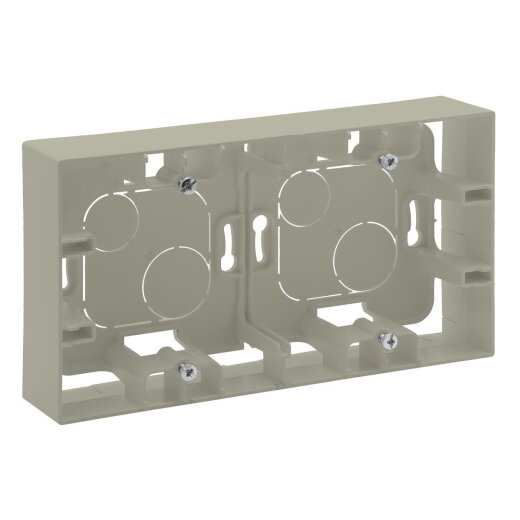 Legrand AP-Gehäuse 864682 Niloe Step 2fach sand