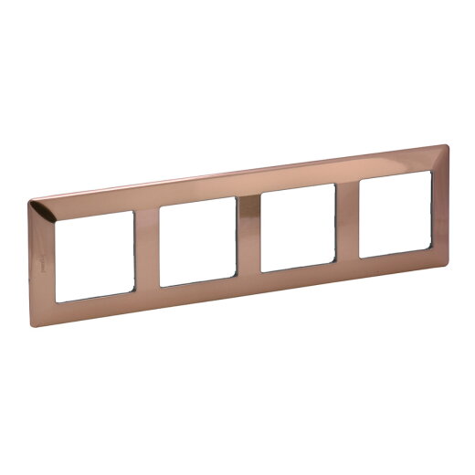 Legrand Rahmen 754164 VLIFE 4-FACH KUPFER