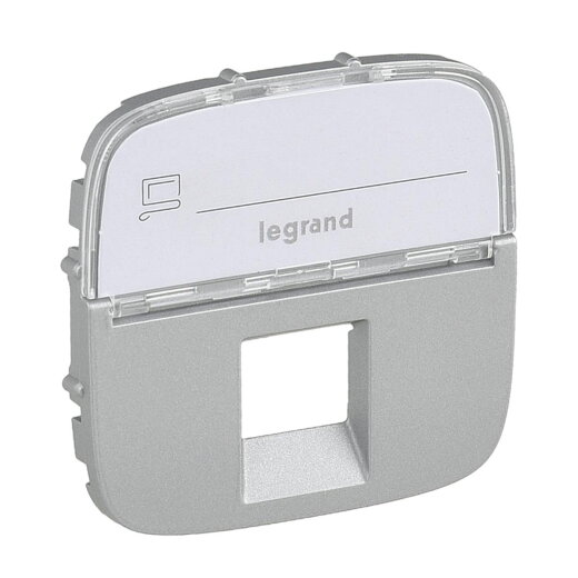 Legrand Abdeckung 755477 V.ALL RJ11/RJ45 BF 1F AL