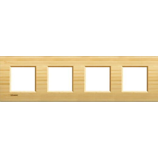 Bticino Rahmen LNA4802M4LBA BAMBUS 4x2-mod