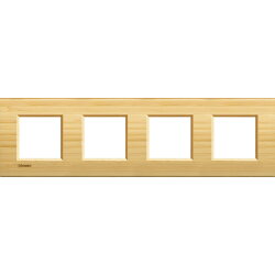 Bticino Rahmen LNA4802M4LBA BAMBUS 4x2-mod