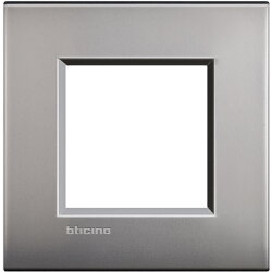 Bticino Rahmen LNC4802NK NICKEL 2-modulig