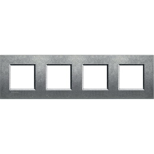Bticino Rahmen LNA4802M4NA ALU NATUR 4x2-mod