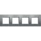 Bticino Rahmen LNA4802M4NA ALU NATUR 4x2-mod