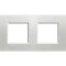 Bticino Rahmen LNA4802M2AG SILVER 2x2-mod